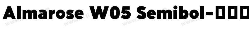 Almarose W05 Semibol字体转换